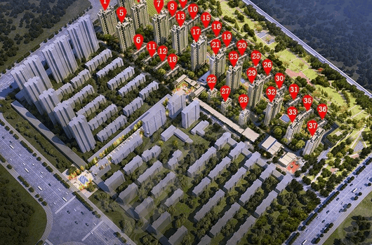 建业桂园·东府鸟瞰图